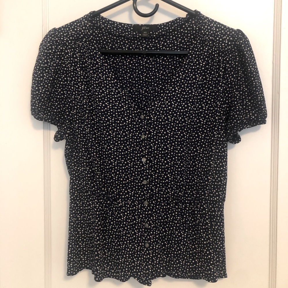 J.Crew Star blouse - Navy Blue